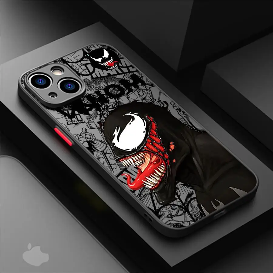 Marvel Super Hero Cool Phone Case for Apple iPhone 16 11 13 15 12 14 Pro Max 7 XR X XS 13 12 Mini 14 16 Plus 8 Matte Cover