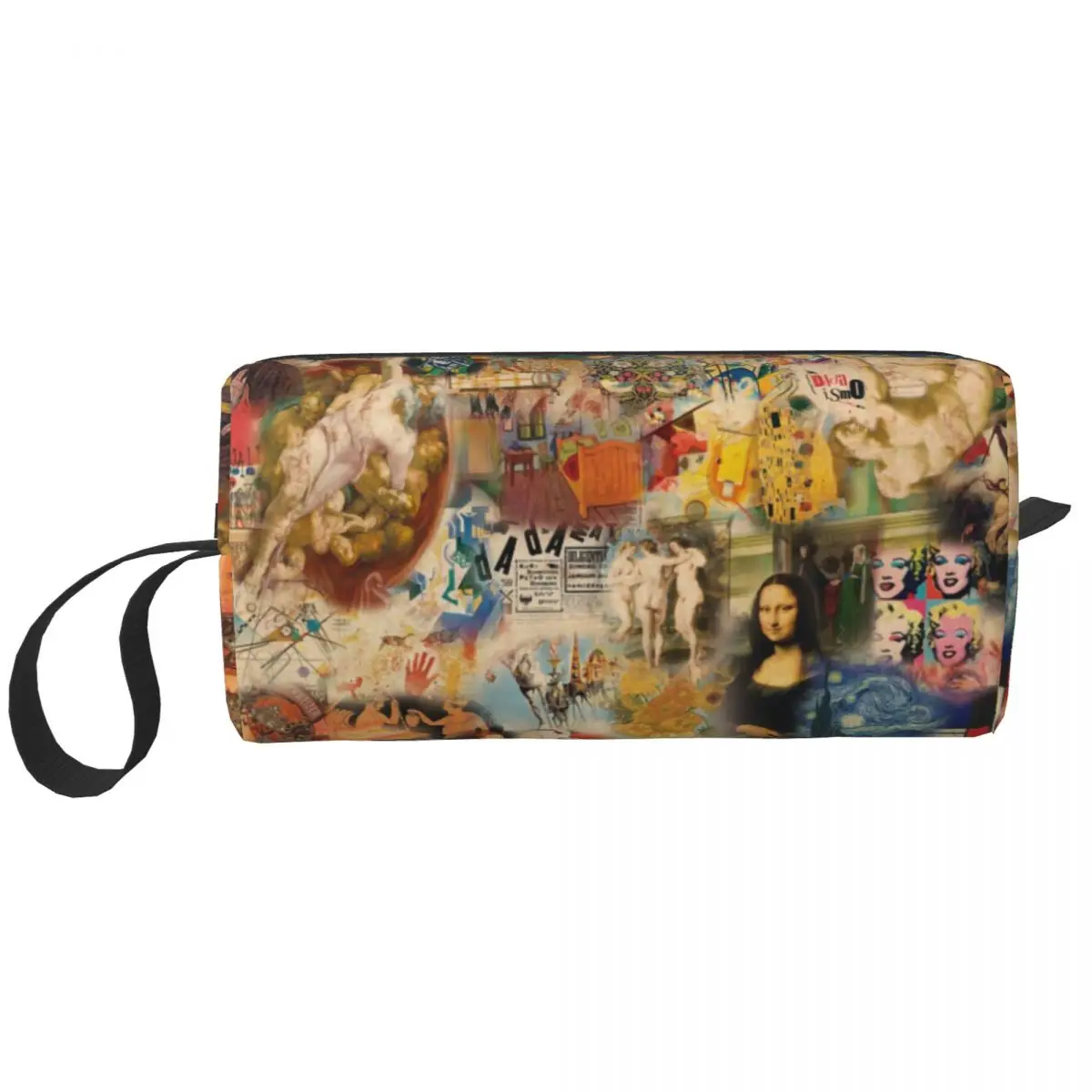 Van Gogh History Of Art Toiletry Bag Da Vinci Mona Lisa Picasso Painting Cosmetic Makeup Beauty Storage Dopp Kit Box