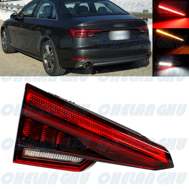 For Audi A4 2017 2018 2019 2020 2021 2022 2023 Left Inner Side Tail Rear Lamp Light With LED Bulbs 8W5945093C