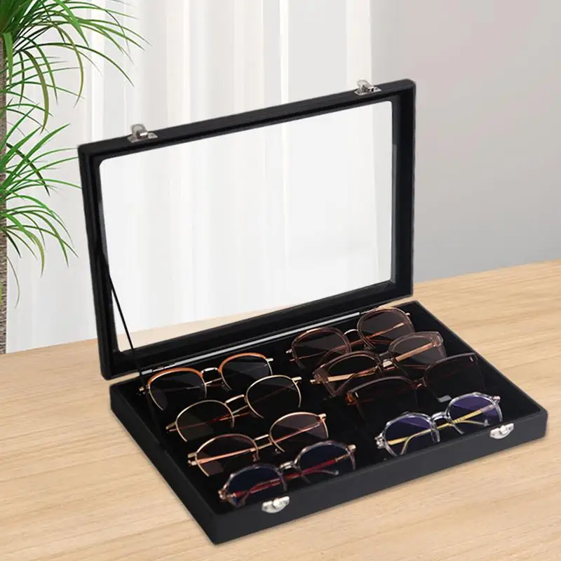 Sunglasses Storage Organizer Eyeglass Cases For Men Multifunctional Sunglasses Storage Box Sunglasses Jewelry Collection Case