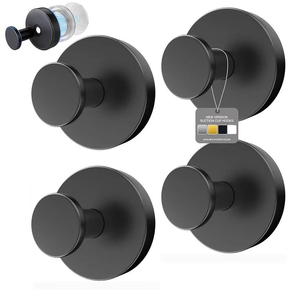 Vacuum Suction Cup Hooks Punch Free Bath Sucker Hook Wall Hook Hanger Glass Kitchen Bathroom Hooks for Towel Handbag