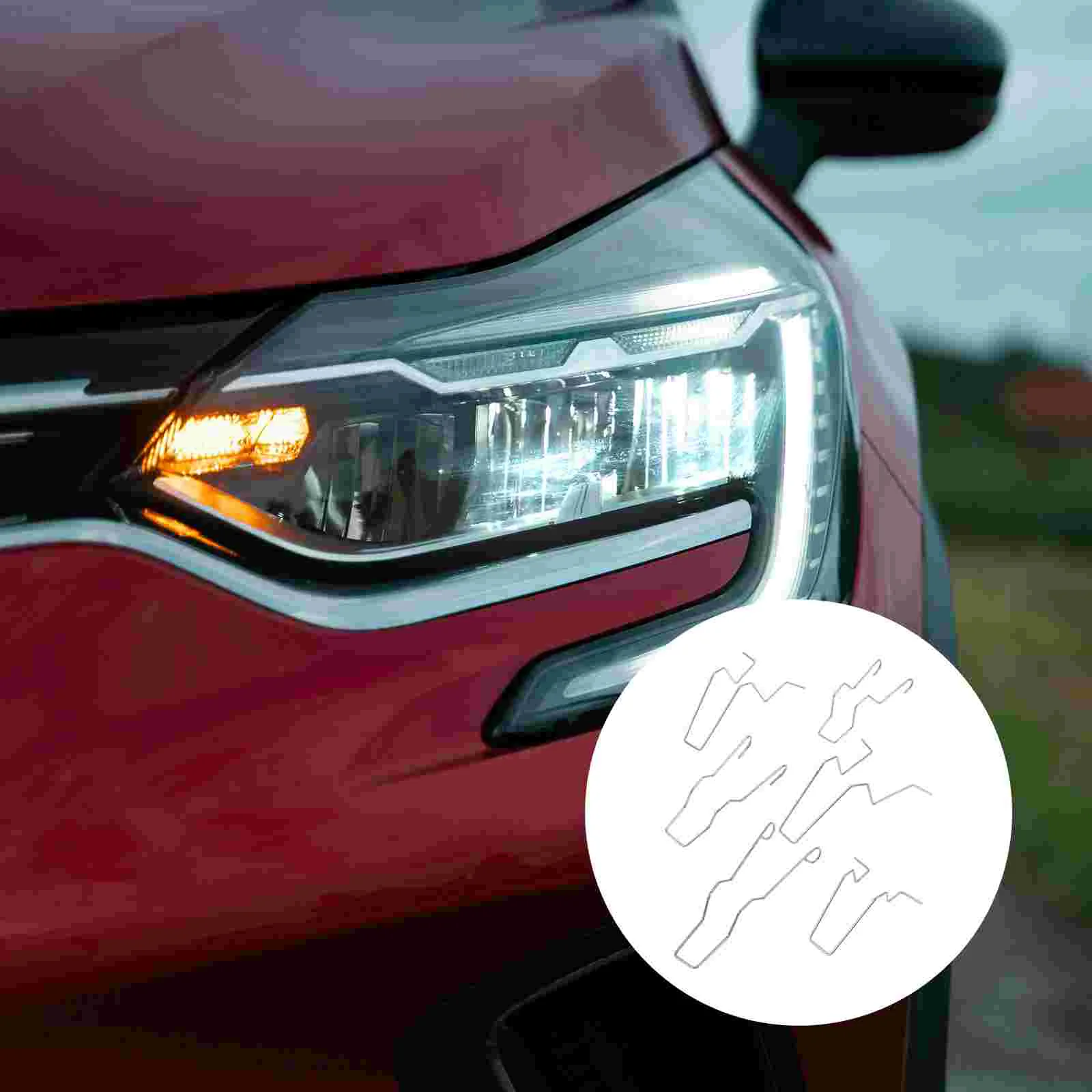 

6pcs Bulb Retaining Spring Clip Auto Headlamp Headlight Dip Dipped Beam Bulb Retaining Spring Clip Accessories For Car