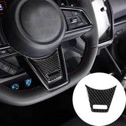 For 2022 2023 2024 2025 2026 Subaru WRX/LEVORG Soft Carbon Fiber Steering Wheel Frame Trim Sticker Car Accessories