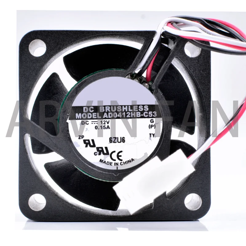 

Brand New Original AD0412HB-C53 4cm 4020 40mm Fan DC12V 0.15A 3 Line Switch Power Supply Small Cooling Fan