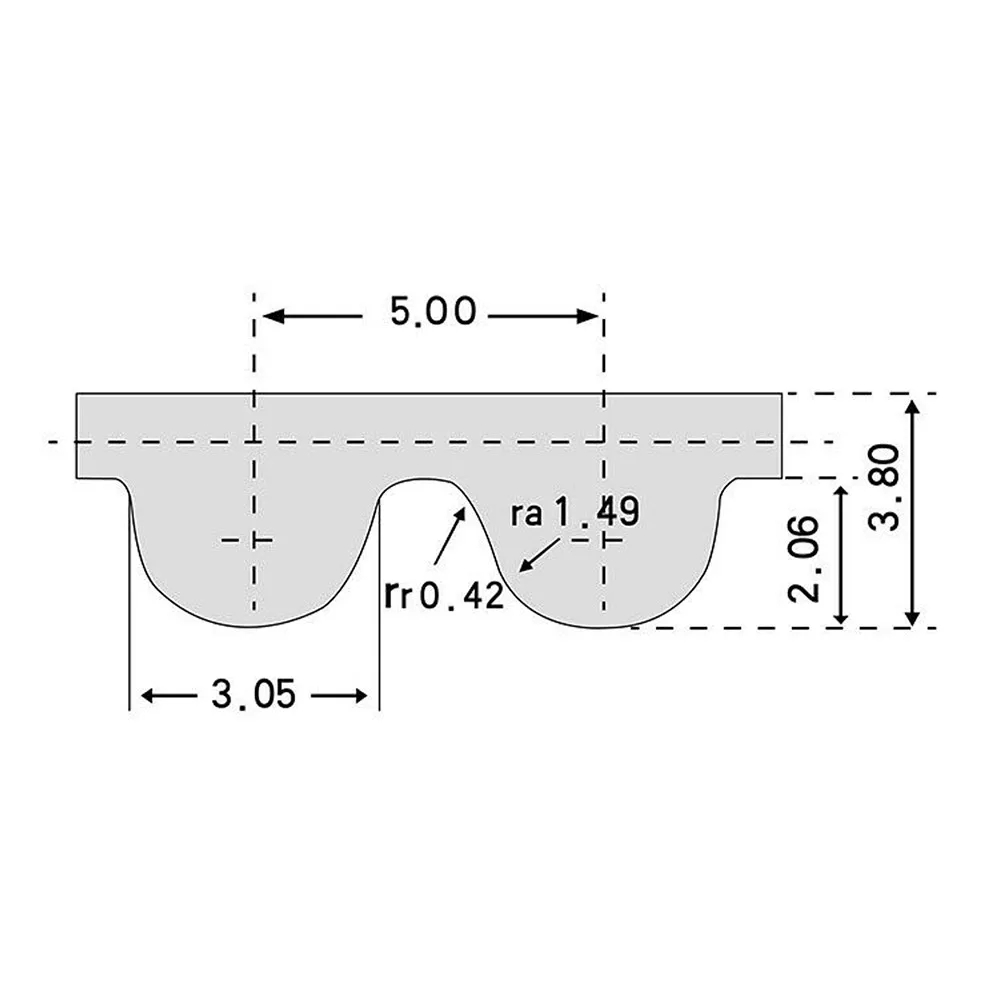 High Performance HTD5M395435 Replacement Belt 15mm Width Enhances For Electric Skateboard Conversion Performance