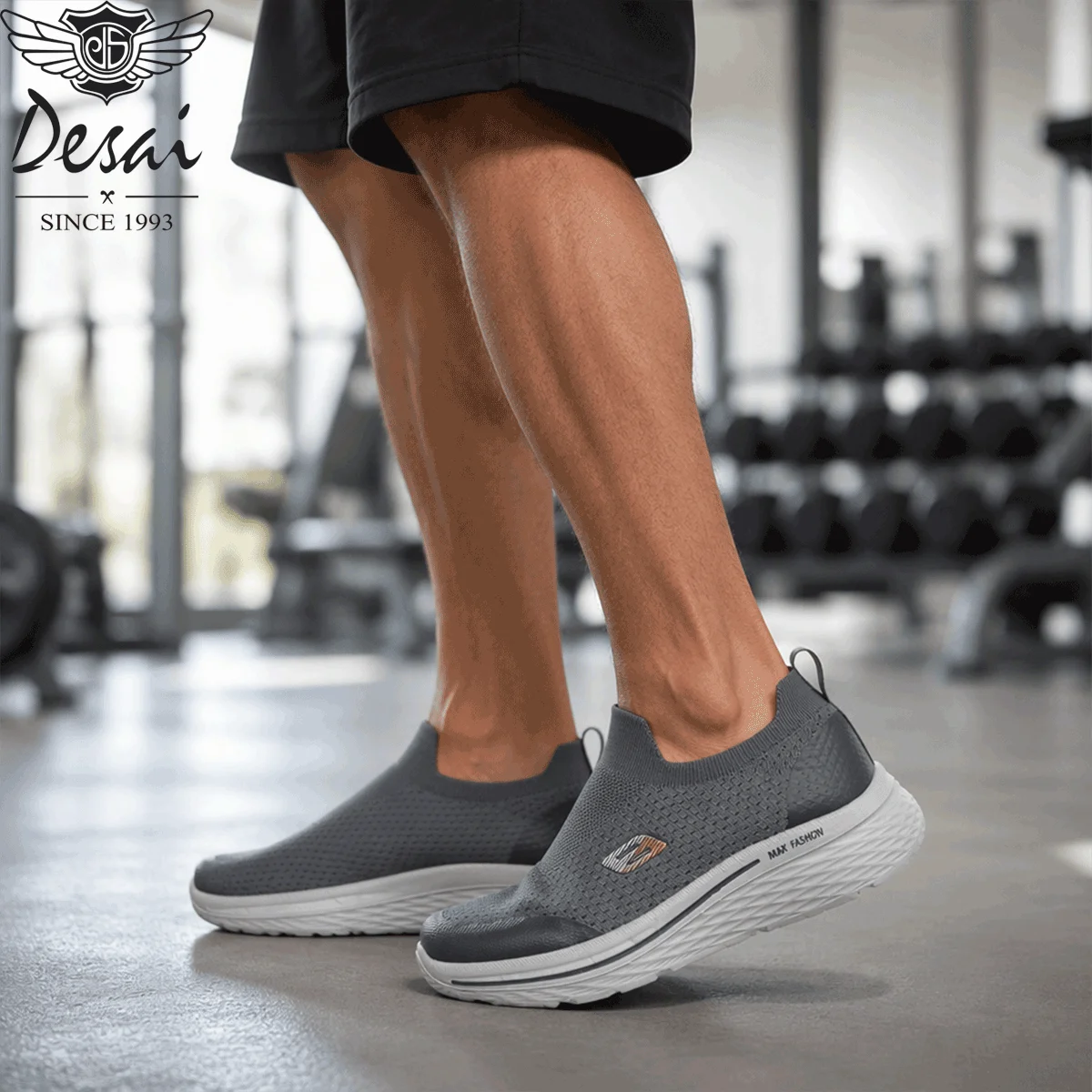 Desai Herren 2026 Herbst Slip-On Mesh Freizeitschuhe Weiche Dicke Sohle Sneakers Schulbedarf Studenten Alltag Outdoor – Detail 5