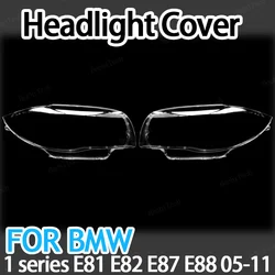 Auto Front Headlight Cover Lens Transparent Glass Headlamp Lampshade Lamp Shell Masks For BMW 1 Series E81 E82 E87 E88 2005-2011