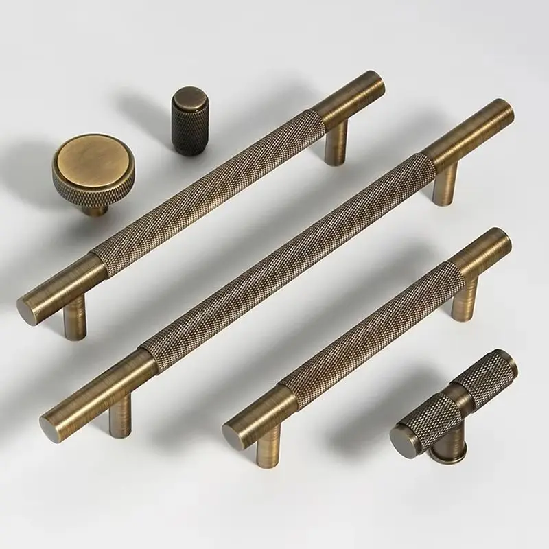 

Brand New 8PCS Solid Brass Knurled Furniture Pulls Handles Drawer Knobs Cupboard Wardrobe Closet Dresser Cabinet Door Pulls Pens