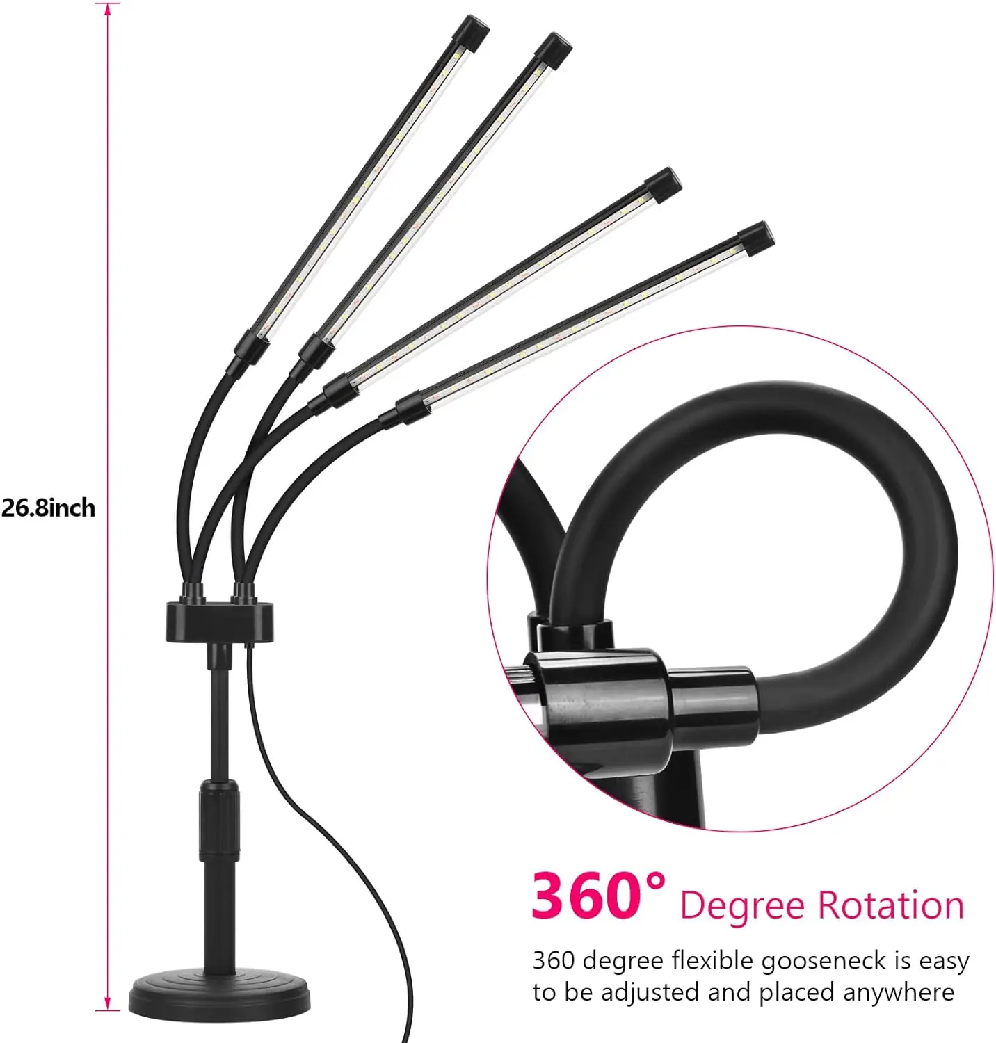 Biurkowa lampa fito USB pełnozakresowa żarówka hydroponiczna LED oświetlenie do uprawy rośliny doniczkowe lampa szklarnia warzywa kwiat fitolamp Grow Box