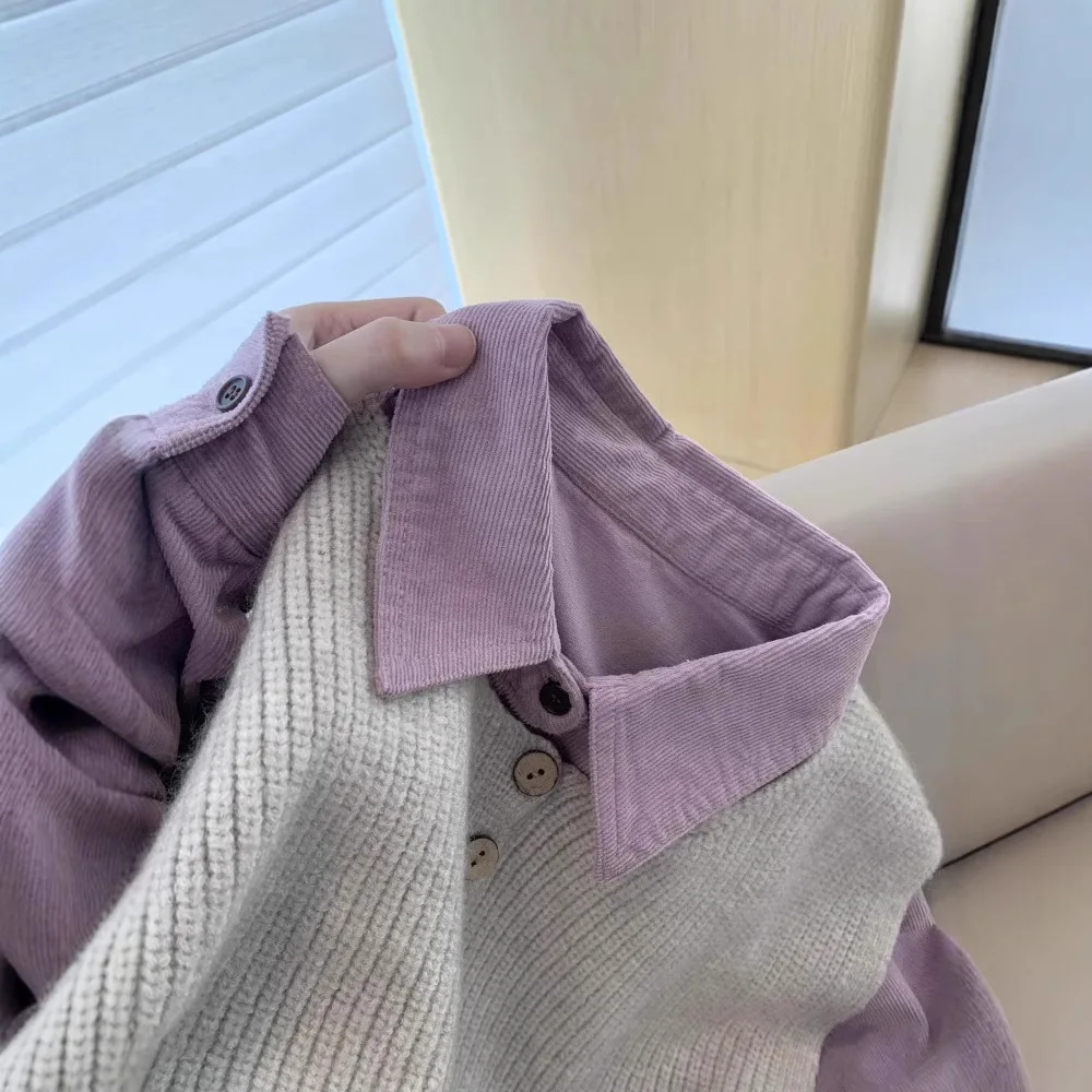 

Women Shirt Coat Solid Blouses Jacket Button Turn Down Collar Long Sleeve Single Breasted Casual Office Lady 2025 Spring Autumn