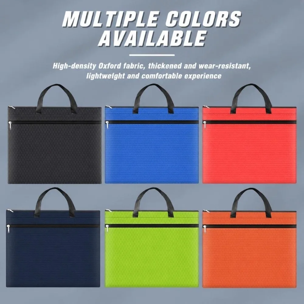Waterproof Oxford Cloth A3 Document Bag A3 Large Capacity Portfolio Tote Bag with Handle Sketch Drawing Storage Bag