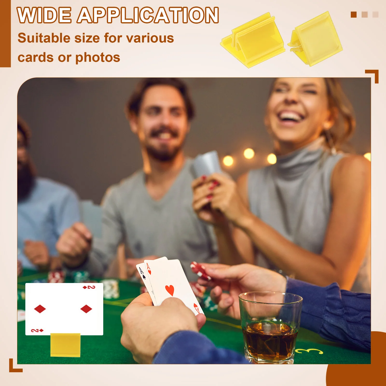 30/60 قطعة تقف صغير مكان حاملي البطاقات البلاستيكية بطاقة تقف مكان حاملي بطاقات لجدول صور ألعاب حفل زفاف ديكور #4