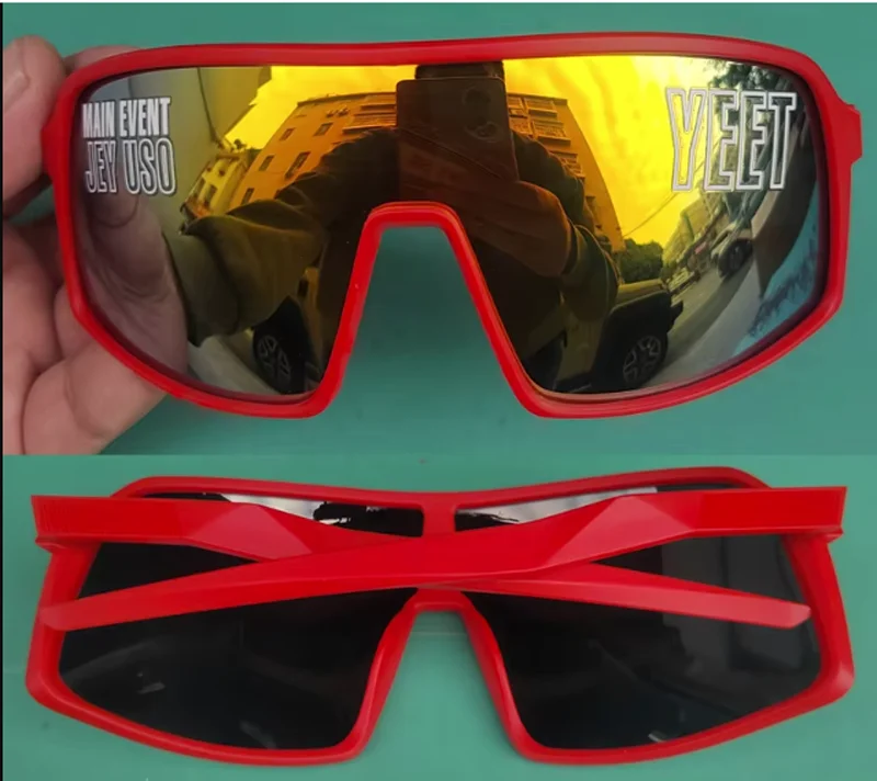 Jey Uso YEET Sport-Sonnenbrille für Erwachsene, Bloodline Wrestling, Fan-Ausrüstung, seltene Farben, sportliche Sonnenbrille für Männer und Frauen – Detail 24
