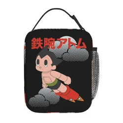 Astro Boy Insulated Lunch Bags Portable AstroBoy Anime borsa termica riutilizzabile Lunch Box Tote College Outdoor uomo donna