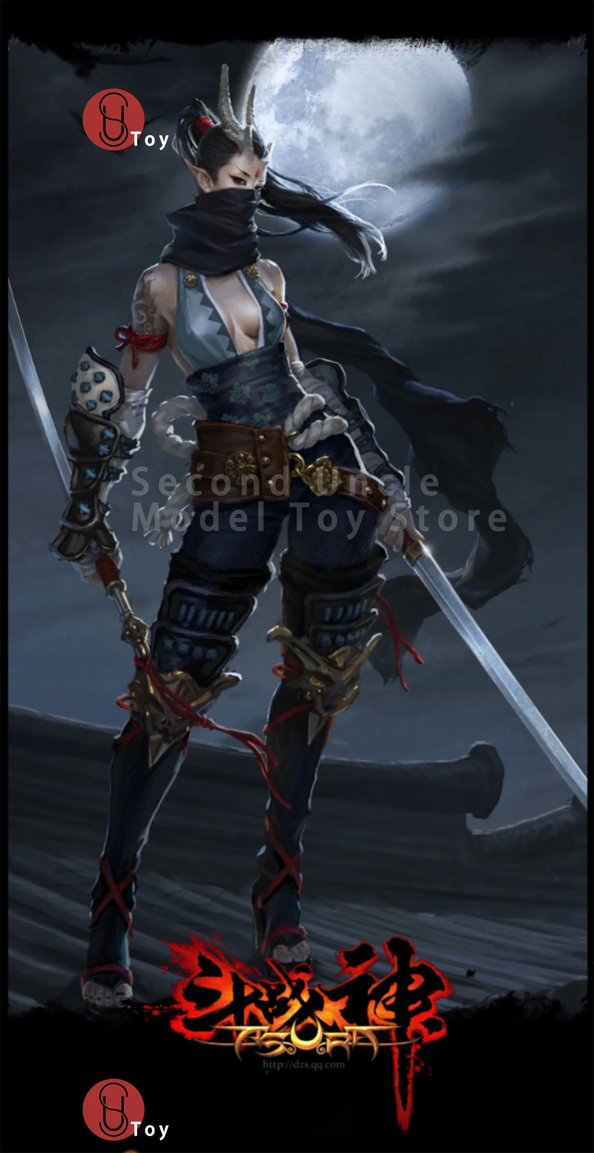 

VERYCOOL DZS-002 1/6 Lady Dragon in the Moonlight The Coolest Female Assassin Game Character Action Figure Full Set Model Toys ﻿