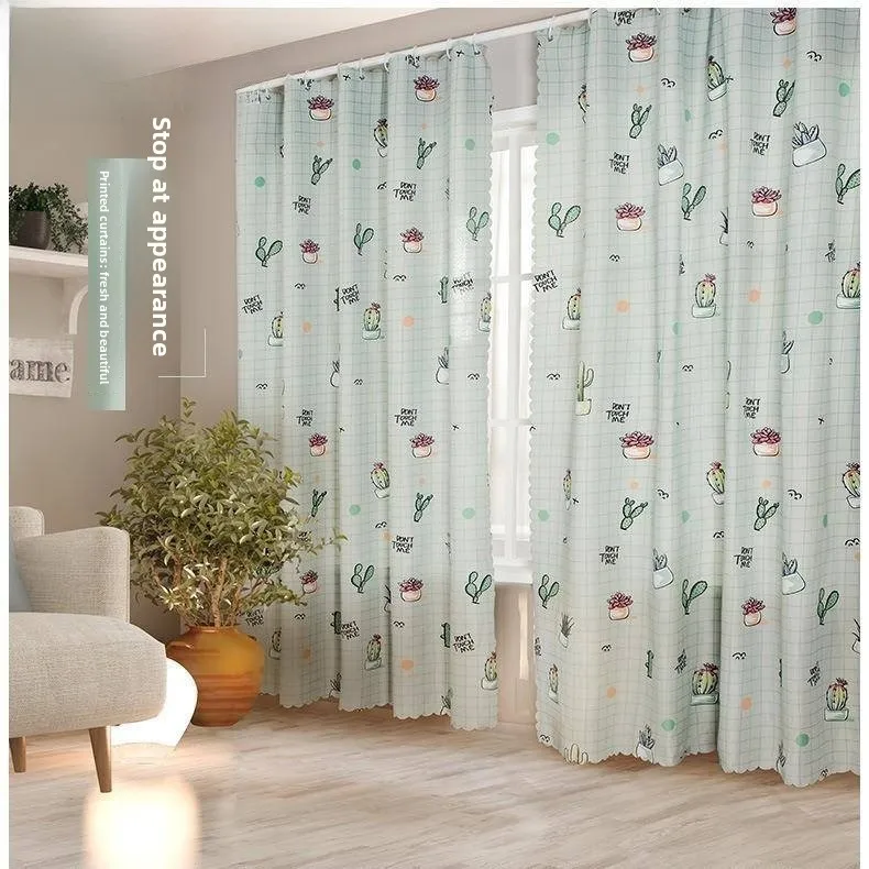 

Новые шторы-кольца 2025 года для спальни, без сверления, с затемнением, готовые, в полный рост, для девочек