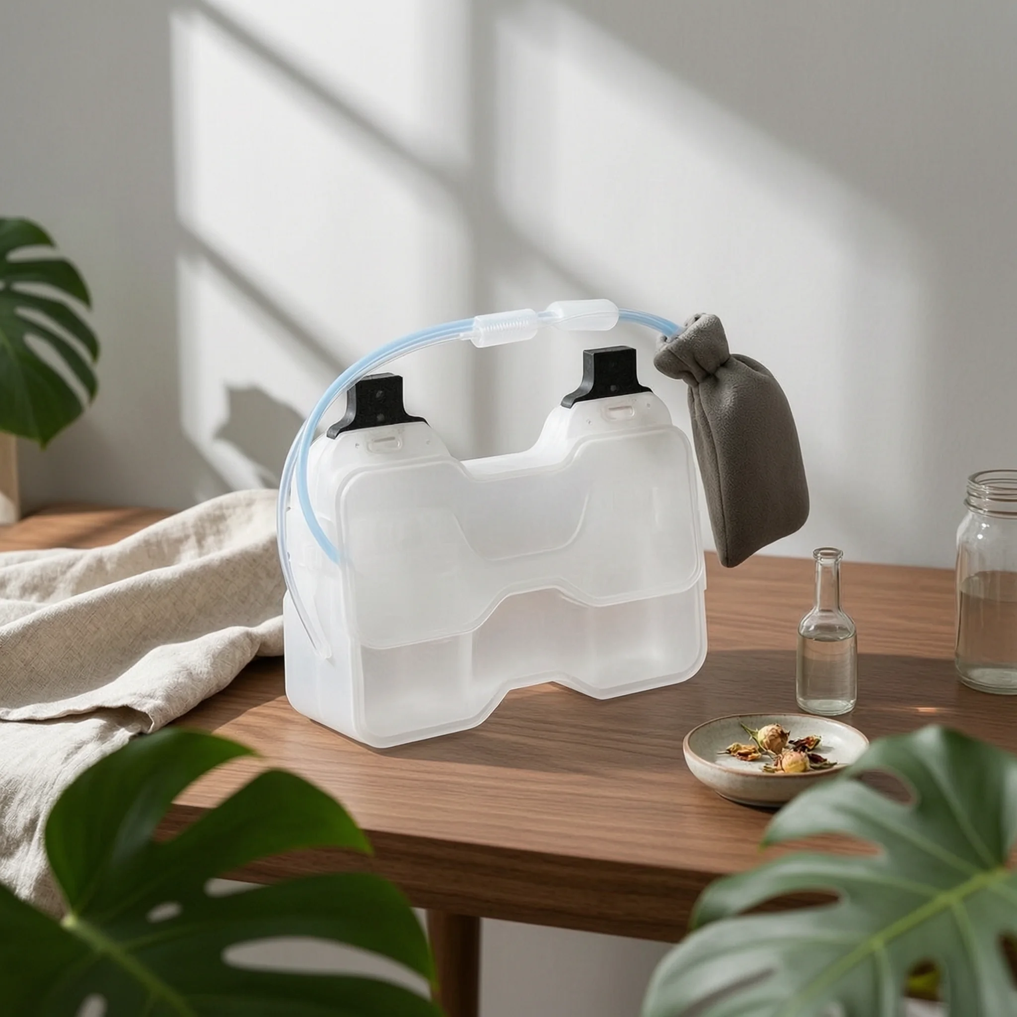 Inflatable Lumbar Support with Pump Seat Retrofit Kit with Control Module Air Supply Tubing for Car Long Haul Back Comfort