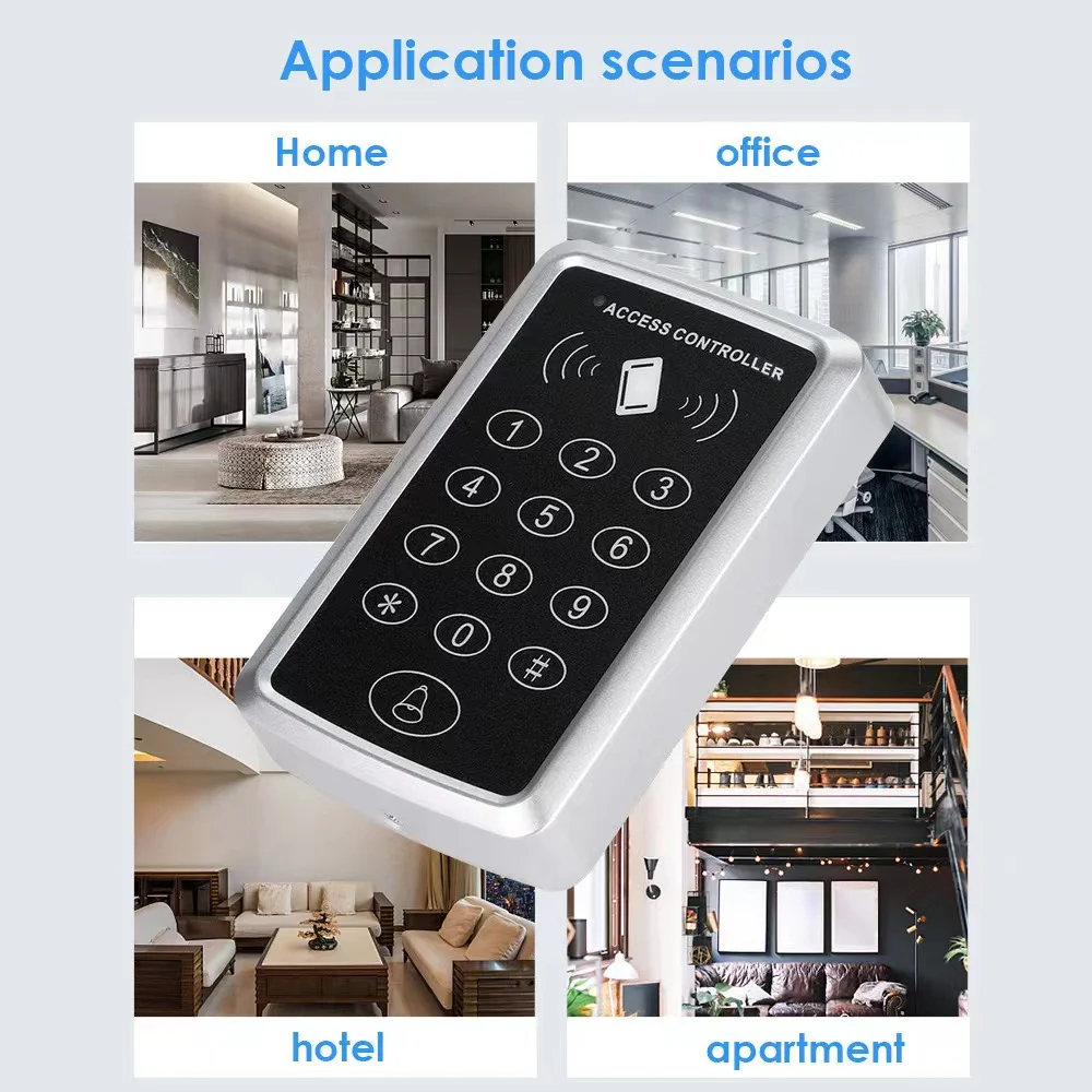 RFIDアクセス制御キーパッド,1000ユーザーをサポートするスマートカードリーダー,em制御システム,近接ドアロック,125KHz