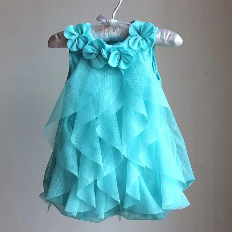 Bambini Toddler Baby Girl Dress Summer Chiffon Evening Birthday Party Dresses for Girls Clothes & Headband