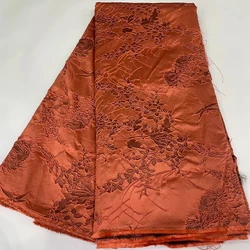 2024 High Quality New Style Nigerian Jacquard Brocade Lace Fabric French African Brocade Lace Fabric For Party Dress Sew KJK2417