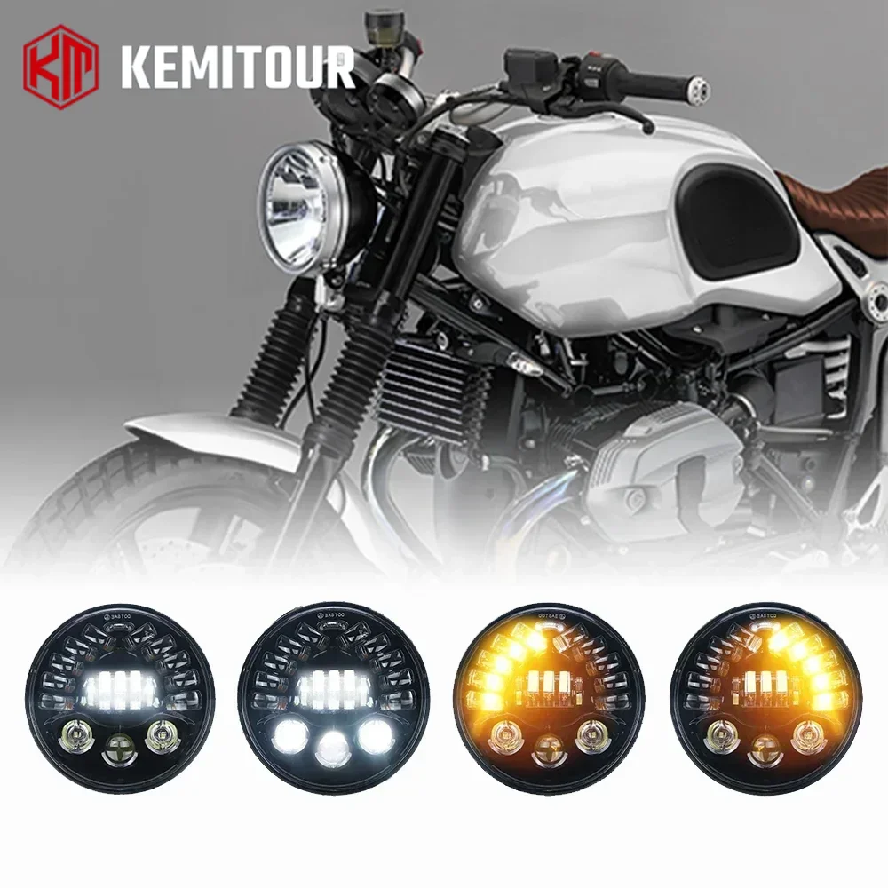 

For BMW RNINET R9T Head Light Adaptive Headlight With Turn Signal R Nine T High Low Beam Motorcycle Accessories IP67 Waterproof