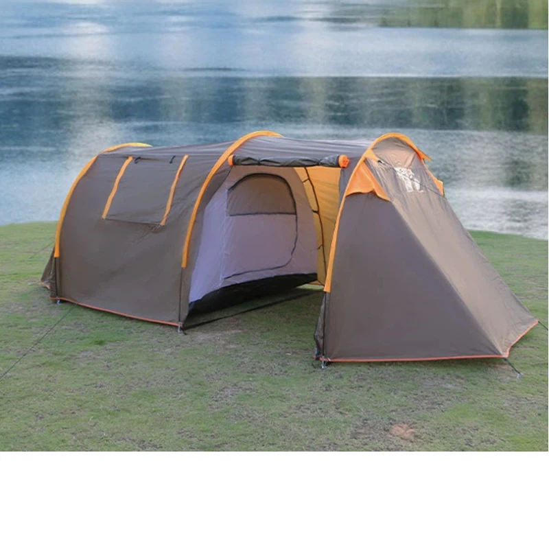 

Уличная туннельная палатка емкостью 5-8 человек, семейный кемпинг, утолщенная непромокаемая палатка, парковый кемпинг, палатка для отдыха