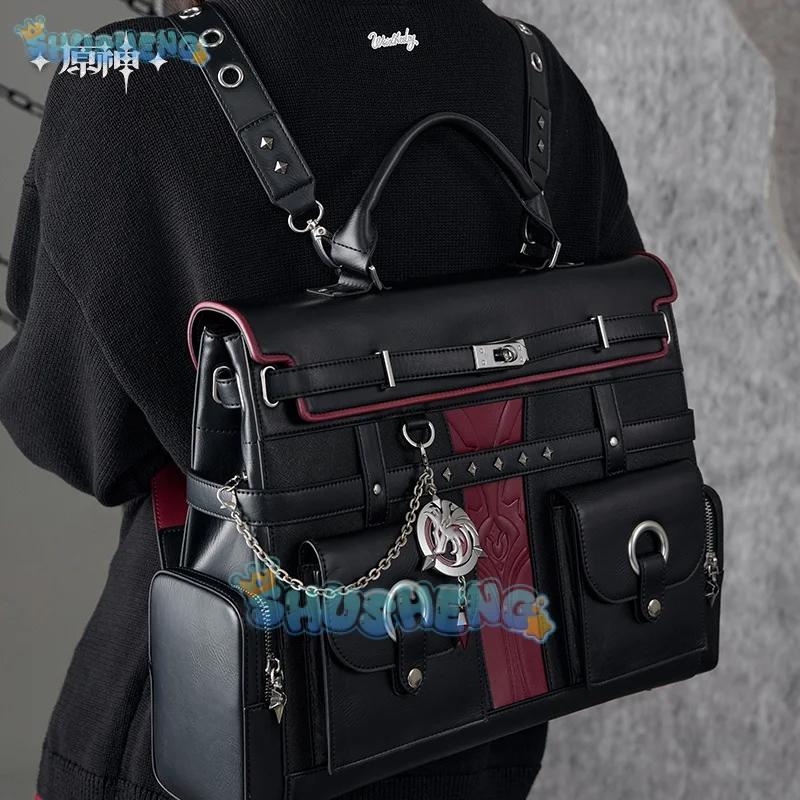 Genshin Impact Wriothesley Tema Cosplay Seri Kesan Ransel Festival Pesta Halloween untuk Wanita Pria