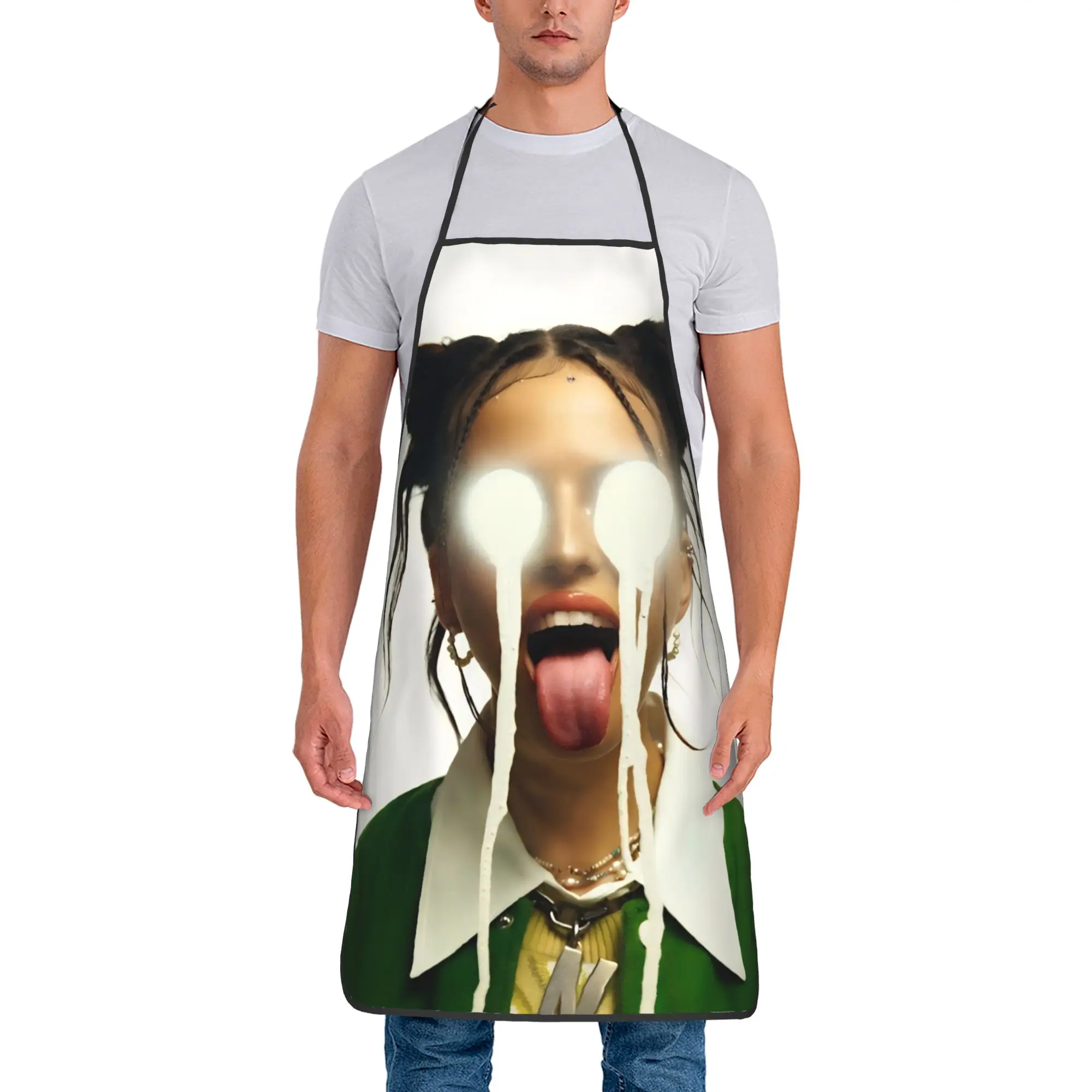 

Модный фартук Nina Chuba для маникюра, кухни и дома, без карманов