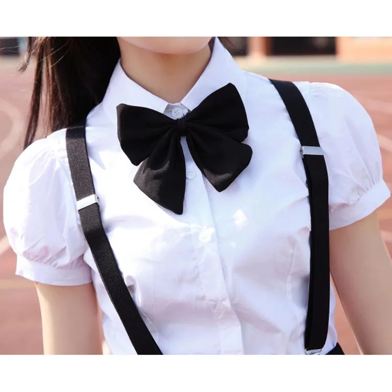 Summer School Uniform Set Student strap Uniform Tie Sailor Suit Set Table Costume Japanese School Uniform Girl Short Sleeve