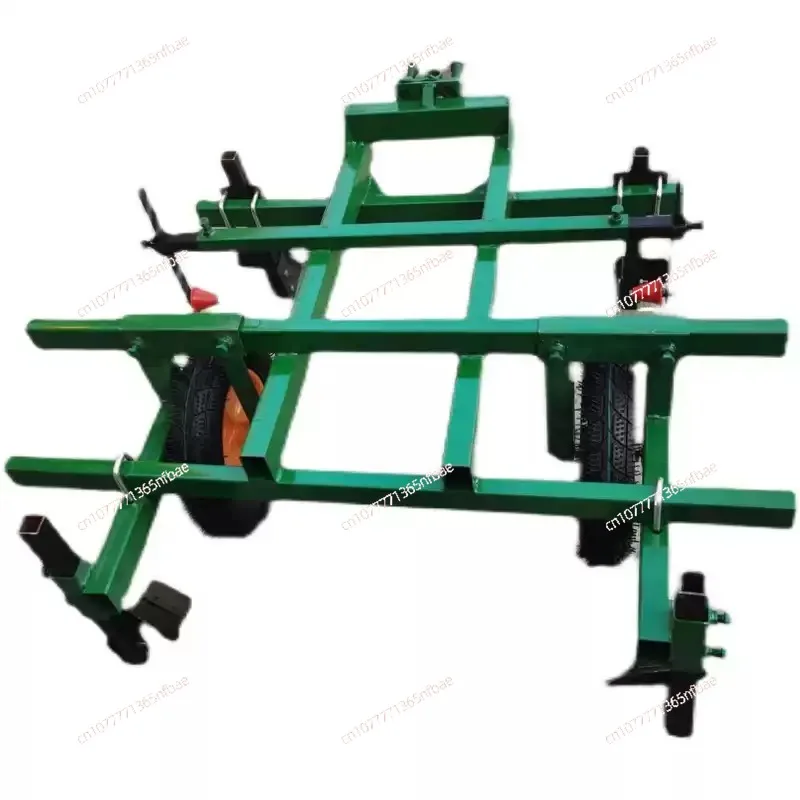 Tractor Mounted Plastic Mulching Machine, Multi-Function Farm Film Laying Equipment, Manual Drive Mulch Layer for Gardening