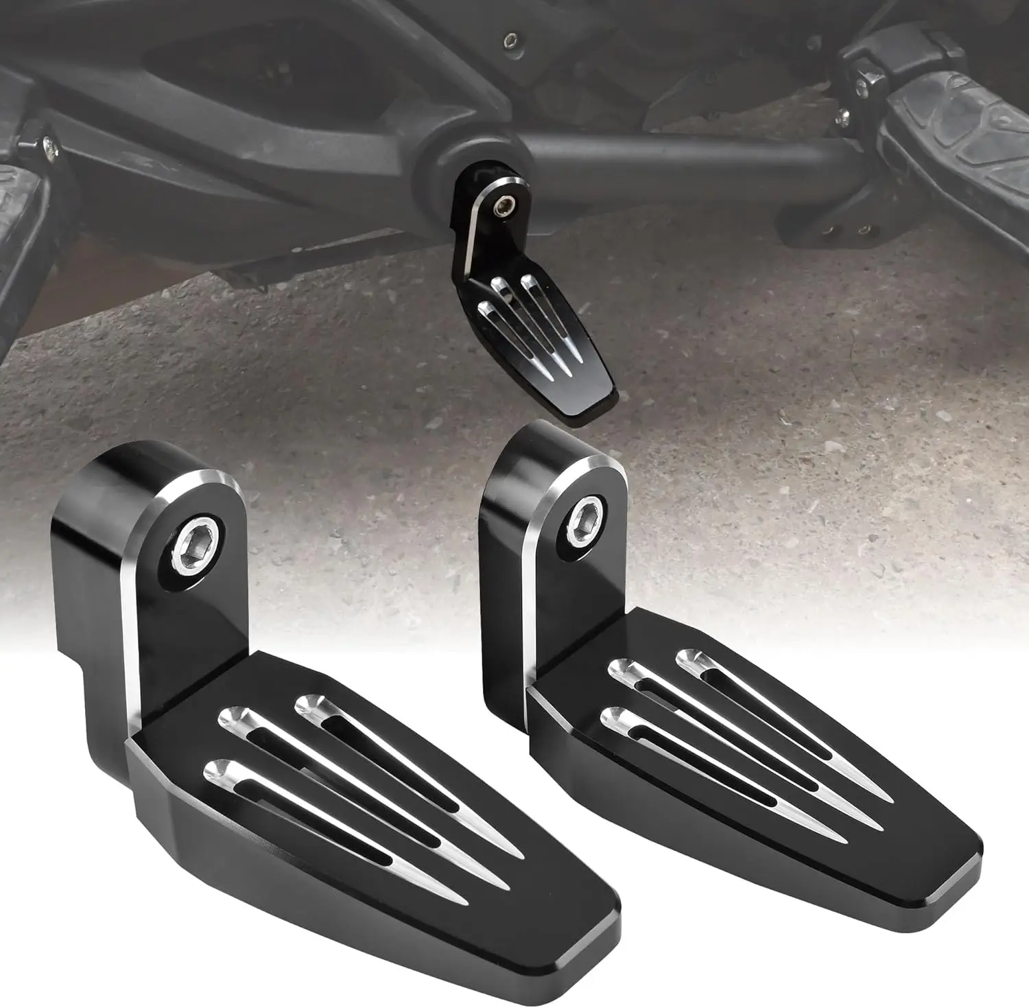 

Motorcycle Highway Footpegs for Can Am Spyder F3 Limited F3-S F3-T 360° Adjustable Aluminum 3rd Tripod Foot Rests