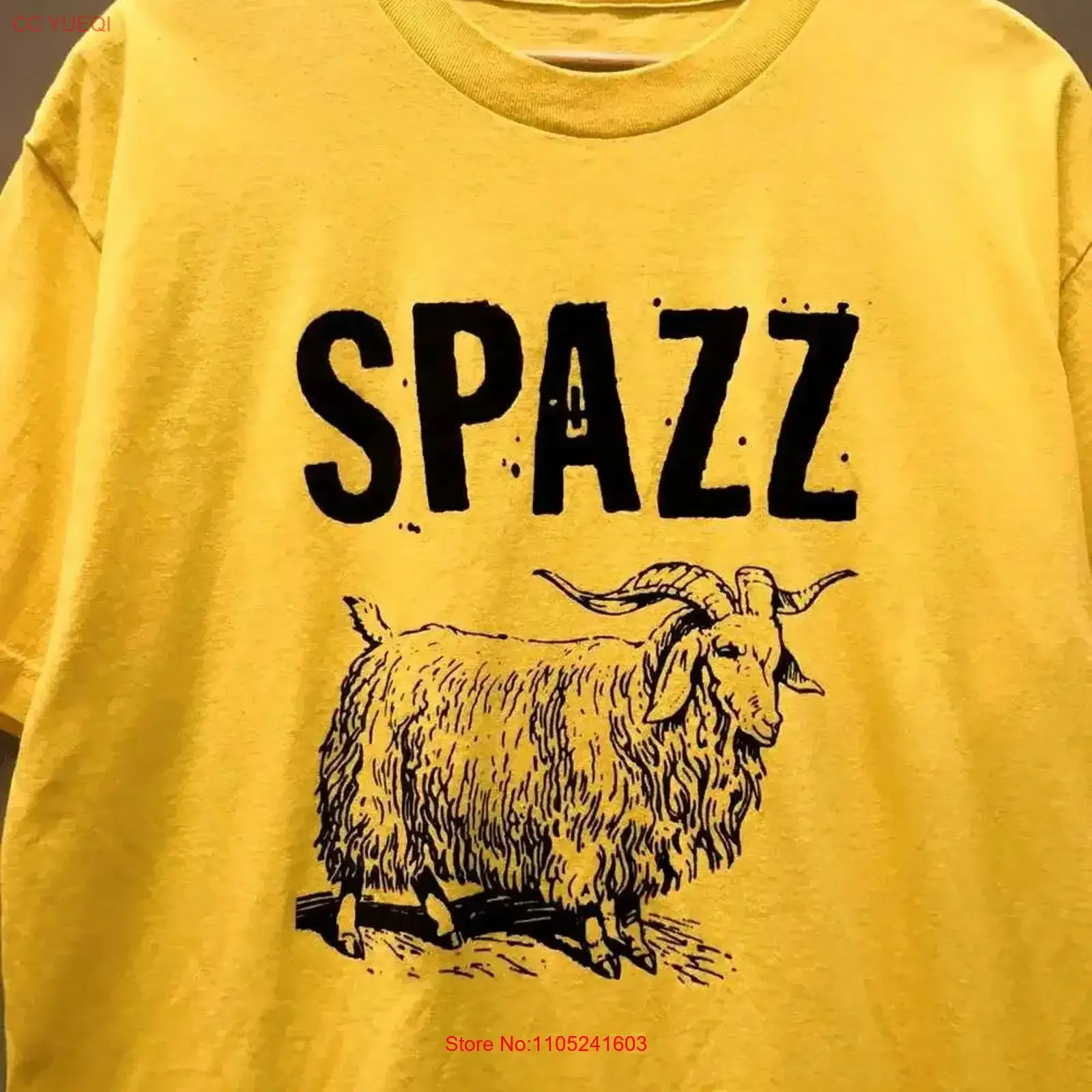 Spazz Hardcore Band Gold T Shirt S 5XL MK699 vintage Washed Stylish Comfortable homme graphic Soft streetwear Breathable