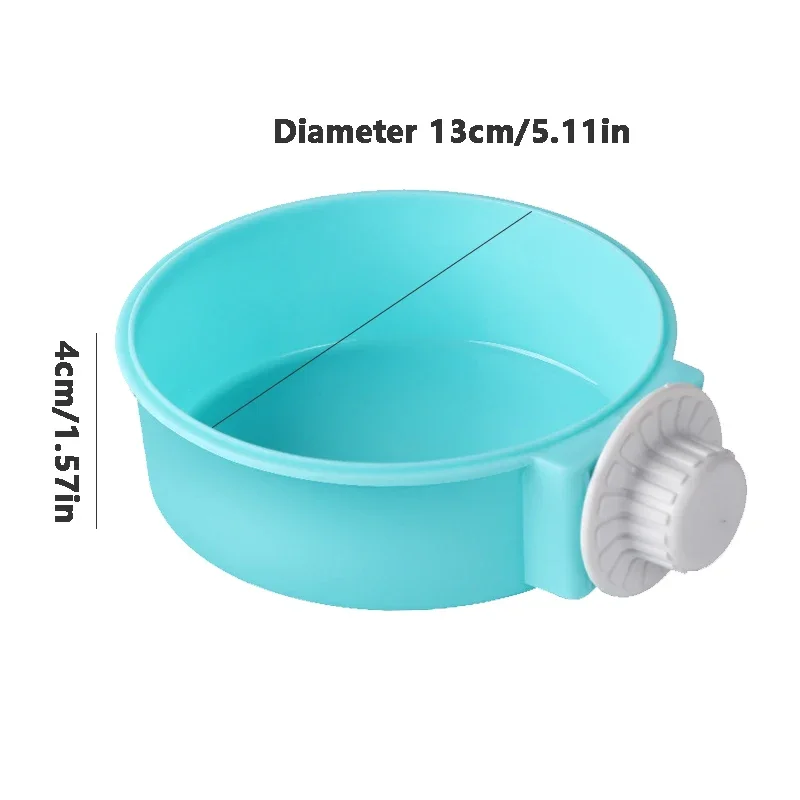 Easy Removable Pet Rabbit Feeding Bowl Hanging Stainless Steel Food Feeder For Guinea Pig Chinchilla Cage Accessoires Lapin