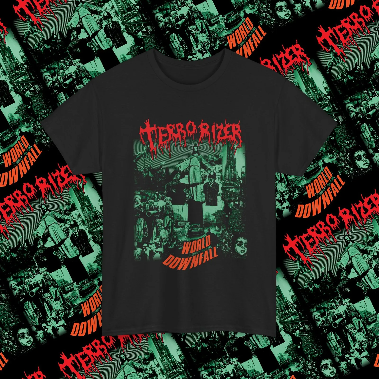 Terrorizer “World Downfall” T-Shirt, Old School Grindcore Band Shirt