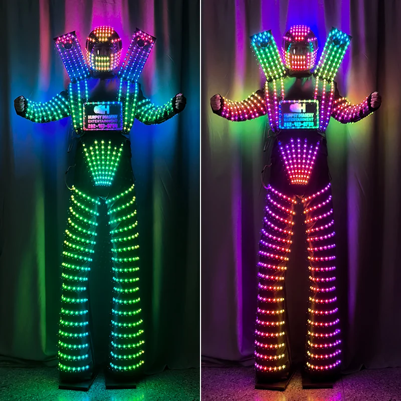 Logo Brand Stilt Clothing bar KTV Stage Performance Atmosphere Props Costumes Festival Party Performance Glow Clothing