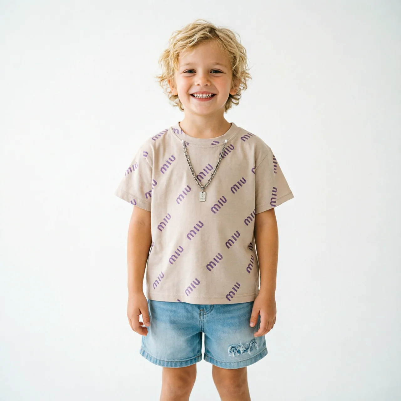 

Summer Toddler Baby Boys Cotton Stylish Alphabet Necklace T-Shirt+Rip Jeans Shorts Set Kids 2PCS Tracksuit Children Outfit 1-6Yr