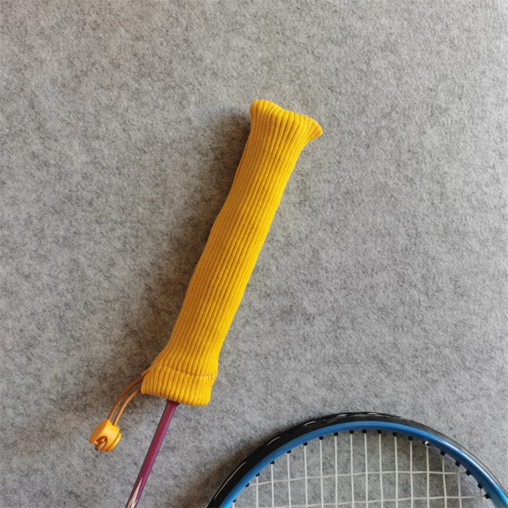 Antislip badmintonracketbeschermer Trekkoordbeschermers Rackethandvatafdekking Kleurrijke elastische kleurrijke racketgreepafdekking