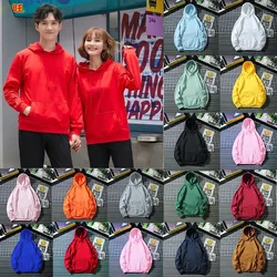 Casual Hoodies Women Men‘s Sweatshirts 2026 Solid Color Lovers Autumn Spring Long Sleeves Hoody Crewneck Pullover Female Clothe