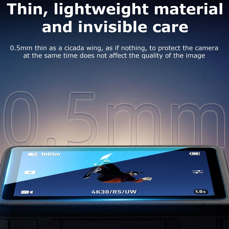 Para DJI Osmo Action 5 Pro lente de cámara deportiva HD película de vidrio templado inastillable cobertura completa Kit de película protectora antiarañazos