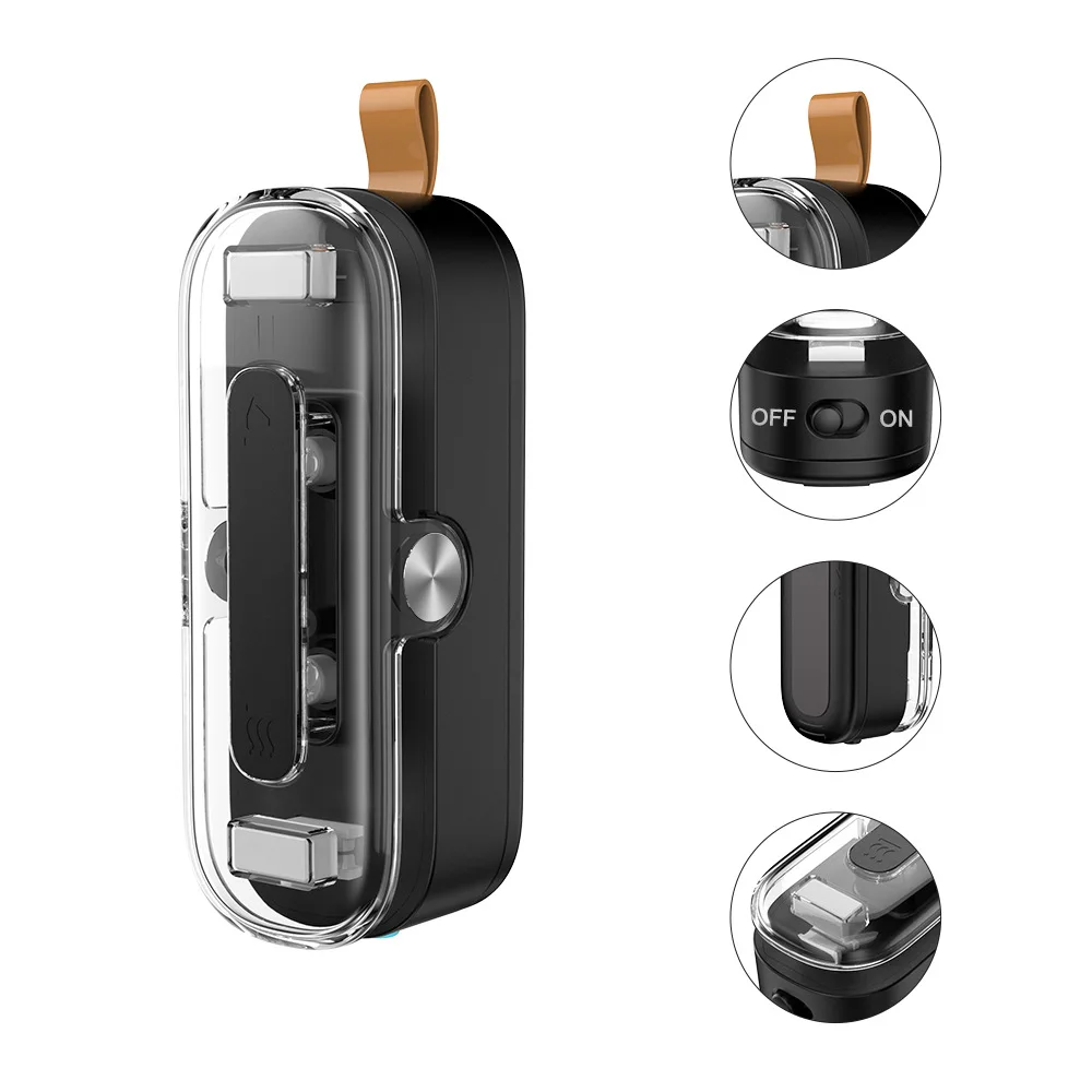 

Mini Bag Sealer Handheld Magenetic Heat Sealer & Cutter with Lanyard Portable Food Snacks Packaging Sealing Machine Bag Resealer