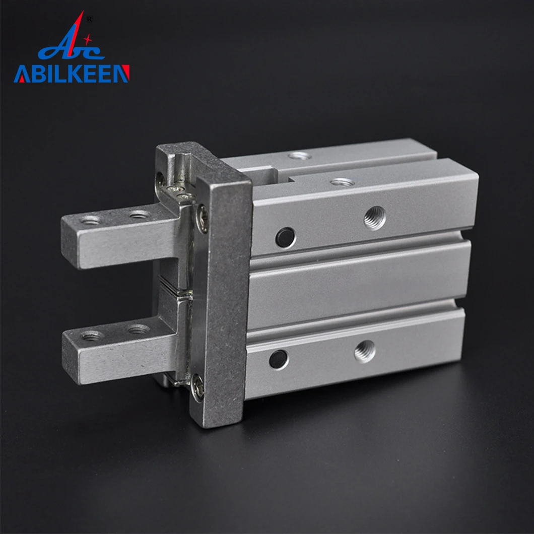 ABILKEEN MHZ2-32D Parallel Claw Pneumatic Claw Mechanical Finger Cylinder 10MM Bore Size Double Acting Pneumatic Cylinder