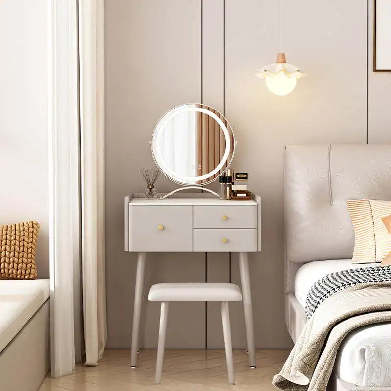 Mesa de Maquillaje Pequeña para Dormitorio, Moderna, Cómoda, Económica, para el Hogar