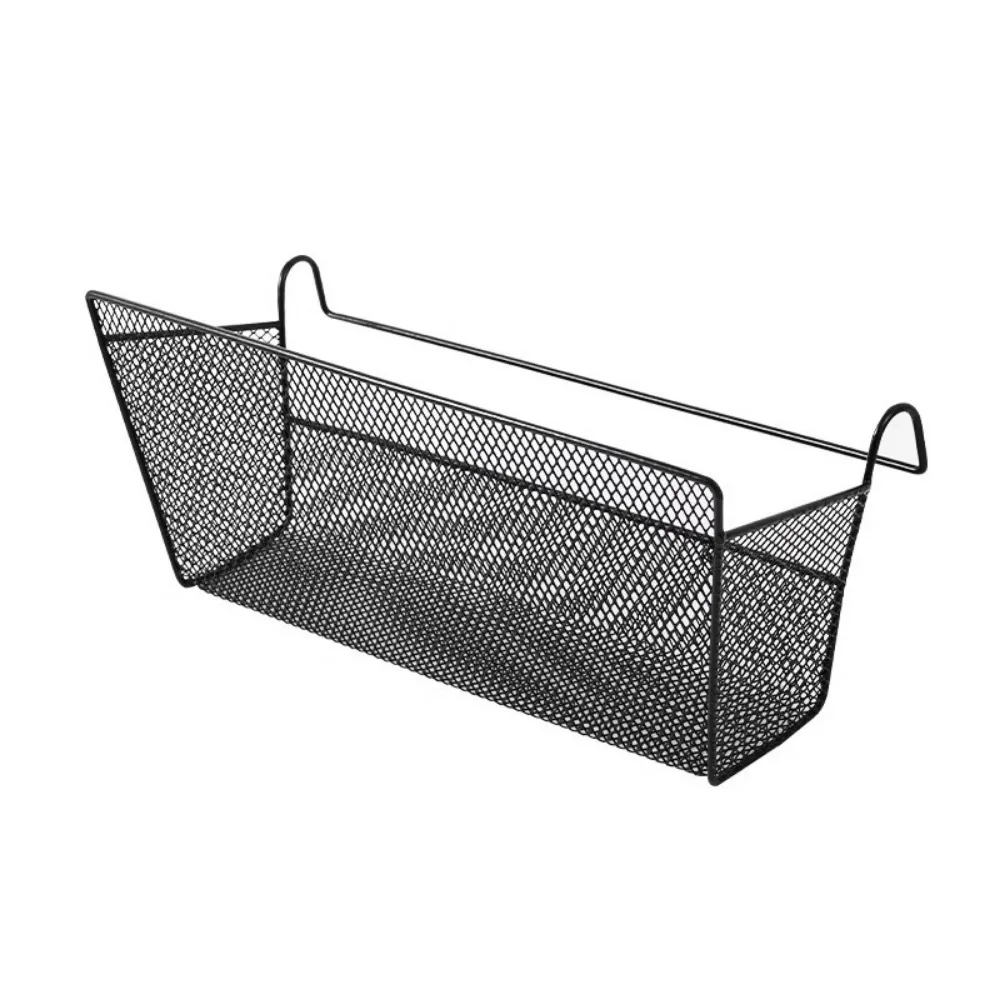 

Sturdy Large Capacity Bedside Hanging Basket Heavy-Duty Space Saving Sundries Storage Basket Iron Sundries Holder Bedroom
