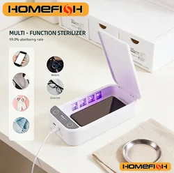 Electric UV Sterilizer Aromatherapy Box Multifunctional Mobile Phone Wireless Charger Disinfection Anti Bacteria Machine