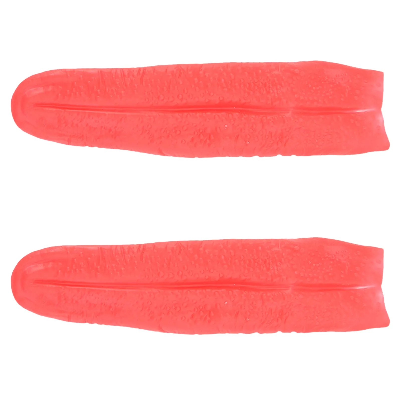 2pcs Red Artificial Tongue Props for Halloween Cosplay, Scary Party Decor & Stage Accessory