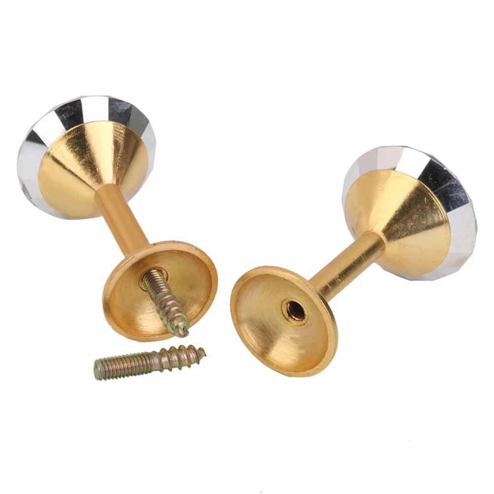 

2Pcs Luxury Gold Diamond Curtain Holdbacks for Modern Classical Interiors Wall Door Tassel Drapery Tieback Hooks