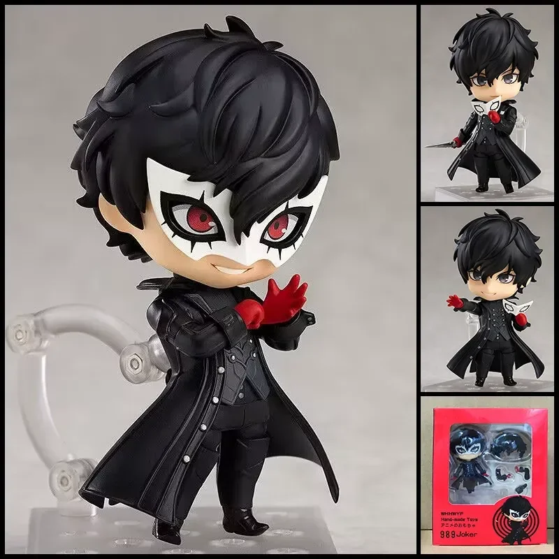 Persona 5 Joker Action Figure Anime Figure Ren Amamiya Phantom Thief Chibi Pvc Model Figure Collectible Desktop Toy Gift