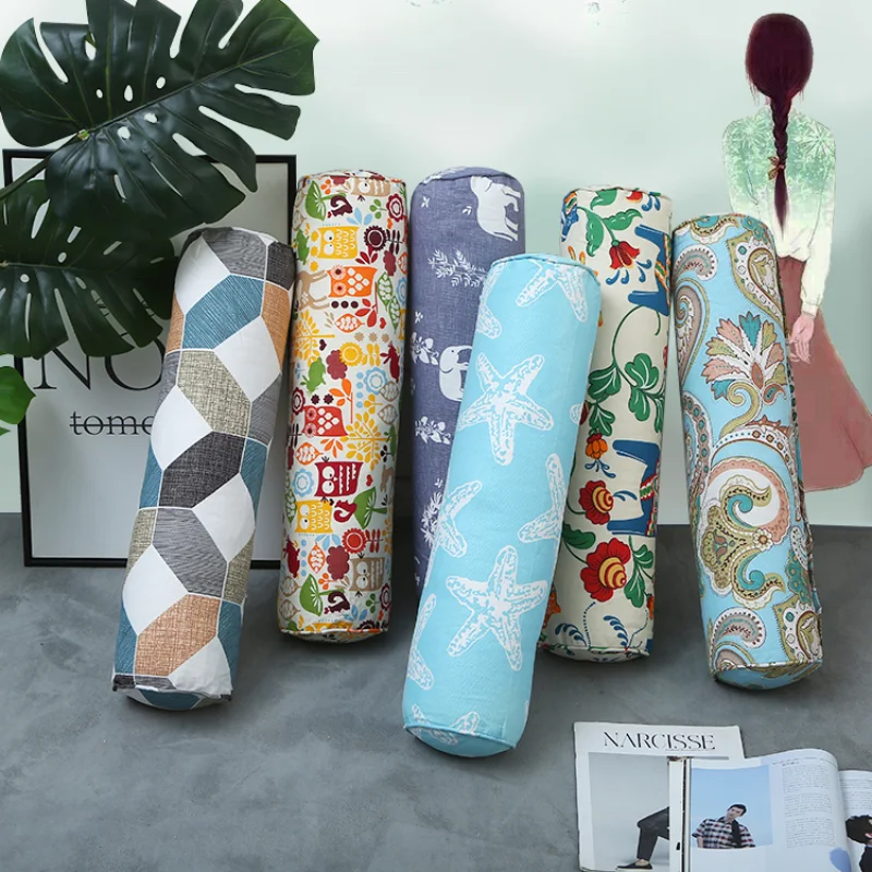 Pure Cotton Long Pillow Large Cylindrical Printing Removable and Washable To Sleep with You Clamp Leg Pillow Bed Cushion Gift