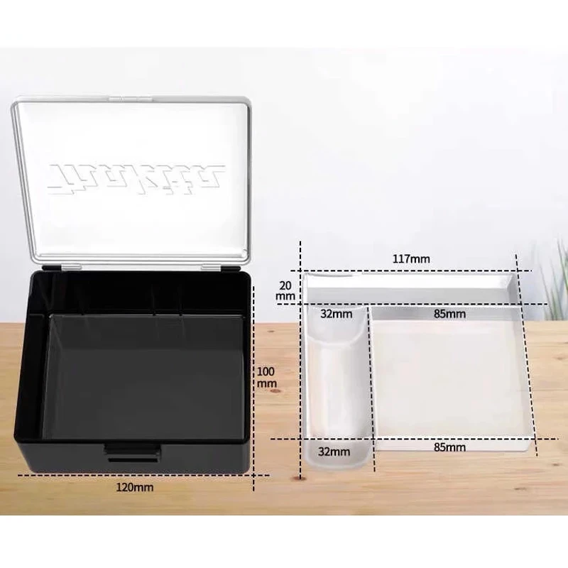 ماكيتا 824781 -0 صندوق فارغ شفاف من البلاستيك لوحة حاجز متعددة الوظائف ملحقات أدوات جزء التخزين المحمولة