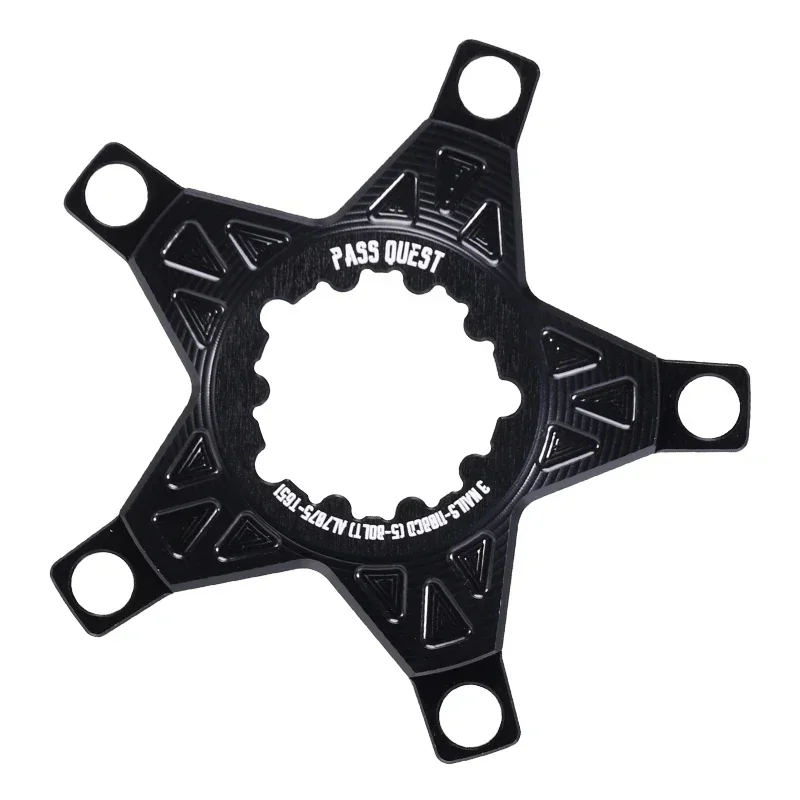 PASS QUEST- 110BCD  apply to direct mount for 3 or8 screws crank black closed disc jaw for MTB road bicycles